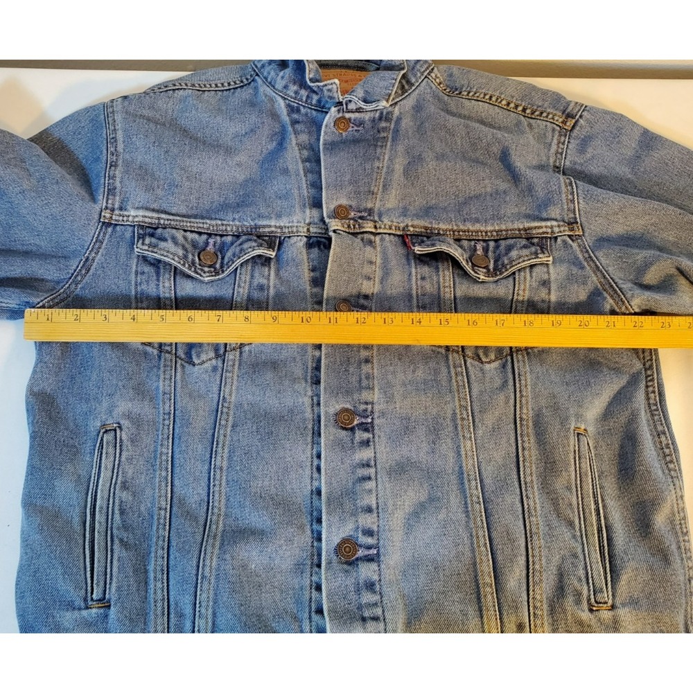 Levi's Standard Trucker Blue Jean Jacket Size Large 100% Cotton - Picture 5 of 8